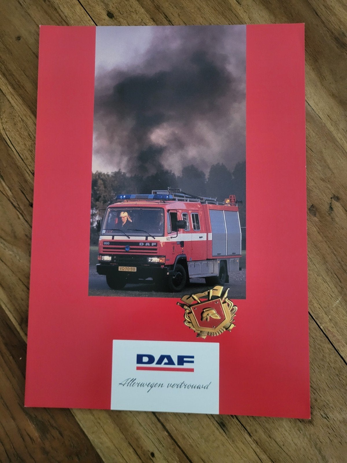 truck folder DAF 600 800 1000 brandweer, Boeken, Ophalen of Verzenden, Zo goed als nieuw