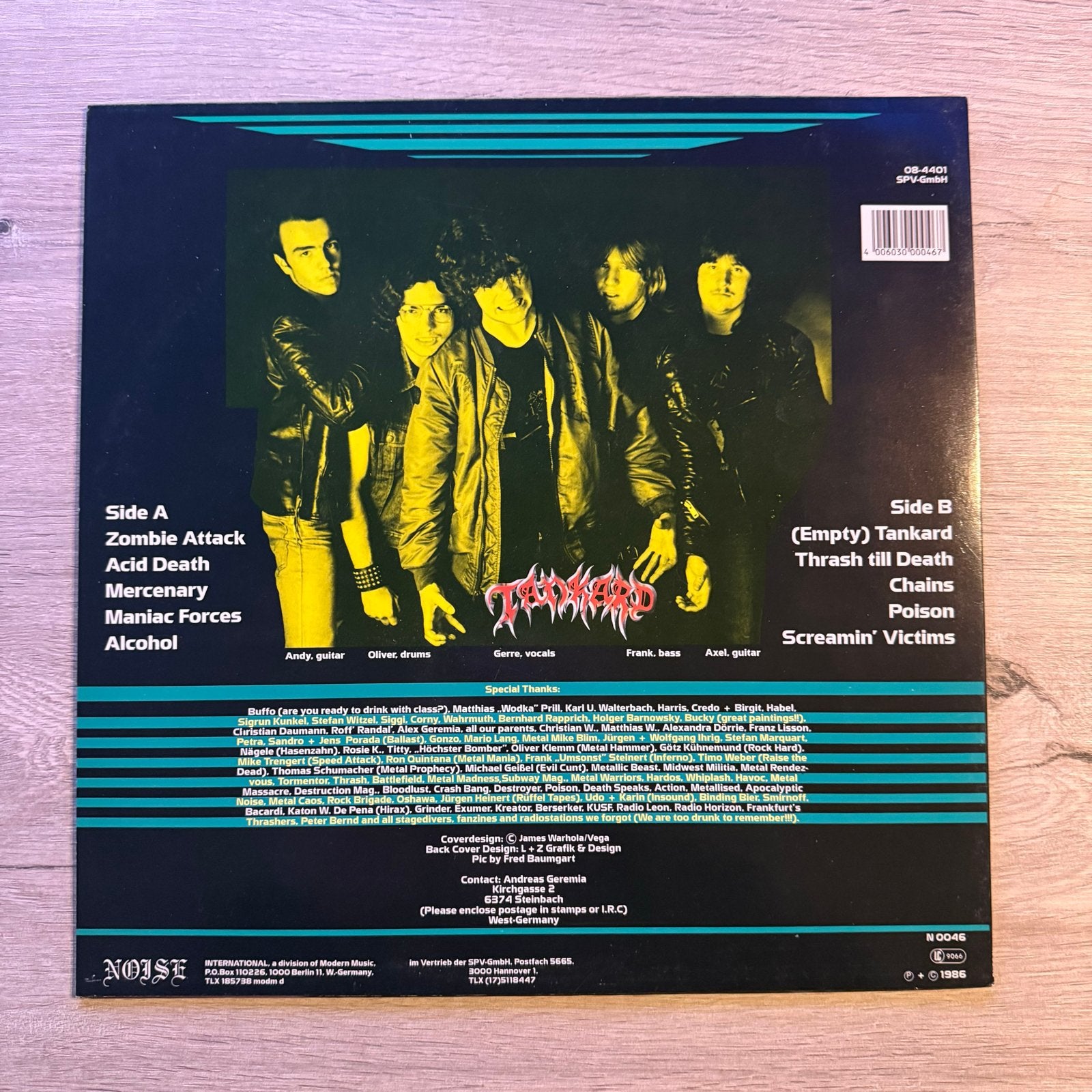 Tankard - Zombie Attack LP (Thrash Metal Vinyl), Ophalen of Verzenden, Gebruikt, Thrash metal