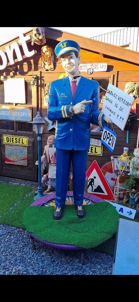 Automaton Animatronic Mechanisch Beeld Reclame Man Etalage, Ophalen, Gebruikt, Mens