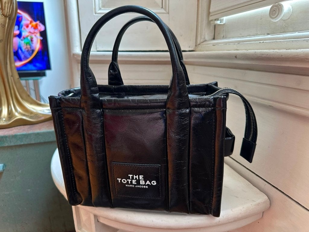 Marc Jacobs tas zwart lakleer, Ophalen of Verzenden, Zo goed als nieuw, Zwart, Schoudertasje