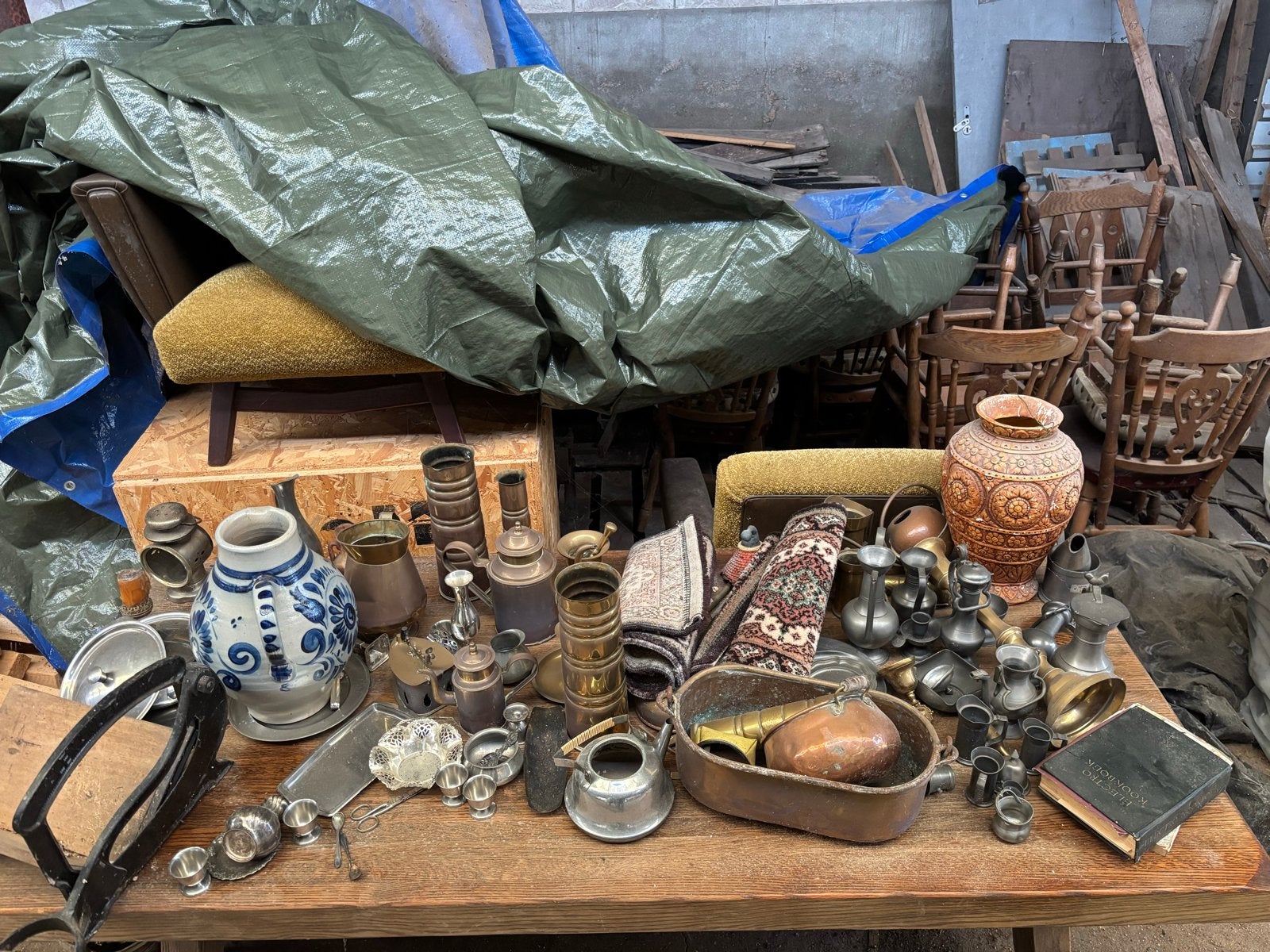 Grote Brocante Verzameling: Diverse Antieke Items, Ophalen