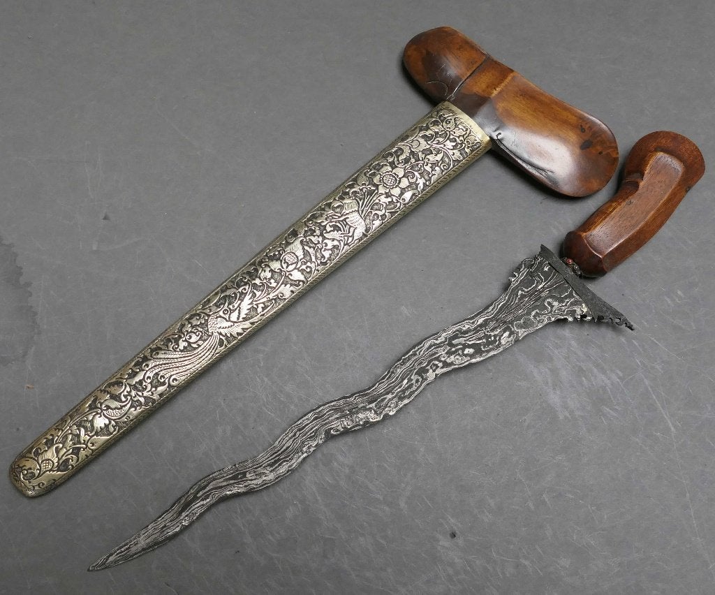 Schitterende 7 luks keris afkomstig uit Bali, Indonesie, Antiek en Kunst, Ophalen of Verzenden