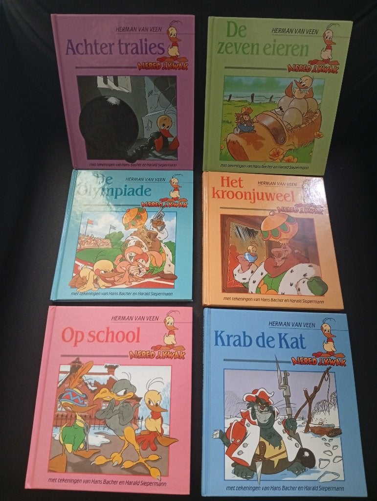 6 boeken over Alfred J.Kwak - Herman van Veen, Ophalen of Verzenden, Zo goed als nieuw, Herman van Veen, Sprookjes