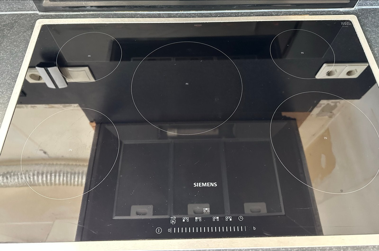 Siemens Inductiekookplaat 78cm EH845FVB1E, Gebruikt, Ophalen of Verzenden, Inbouw, Inductie