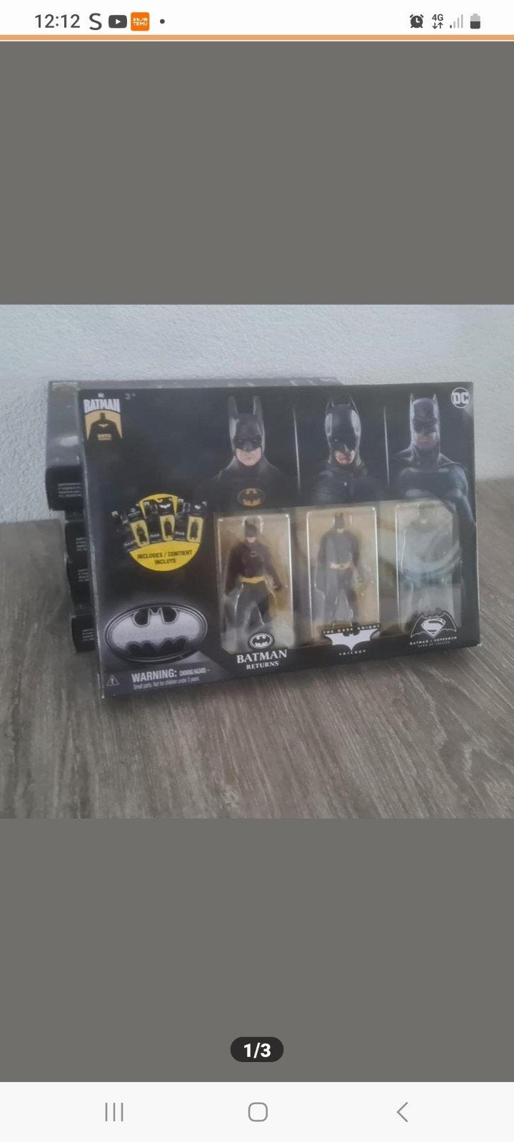 Batman 3 Figurine Pack - DC Comics Collectie, Ophalen of Verzenden, Nieuw