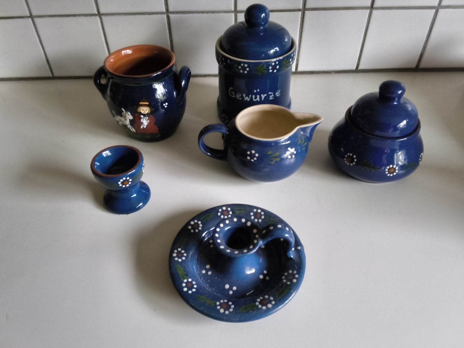 set van  Duits(Beiers)aardewerk:, Ophalen of Verzenden