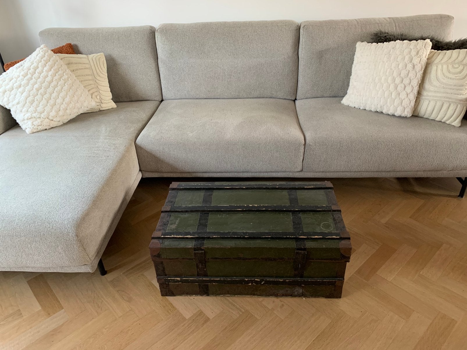 Antieke scheepskist / salontafel, Ophalen, Gebruikt, 50 tot 100 cm, Minder dan 50 cm