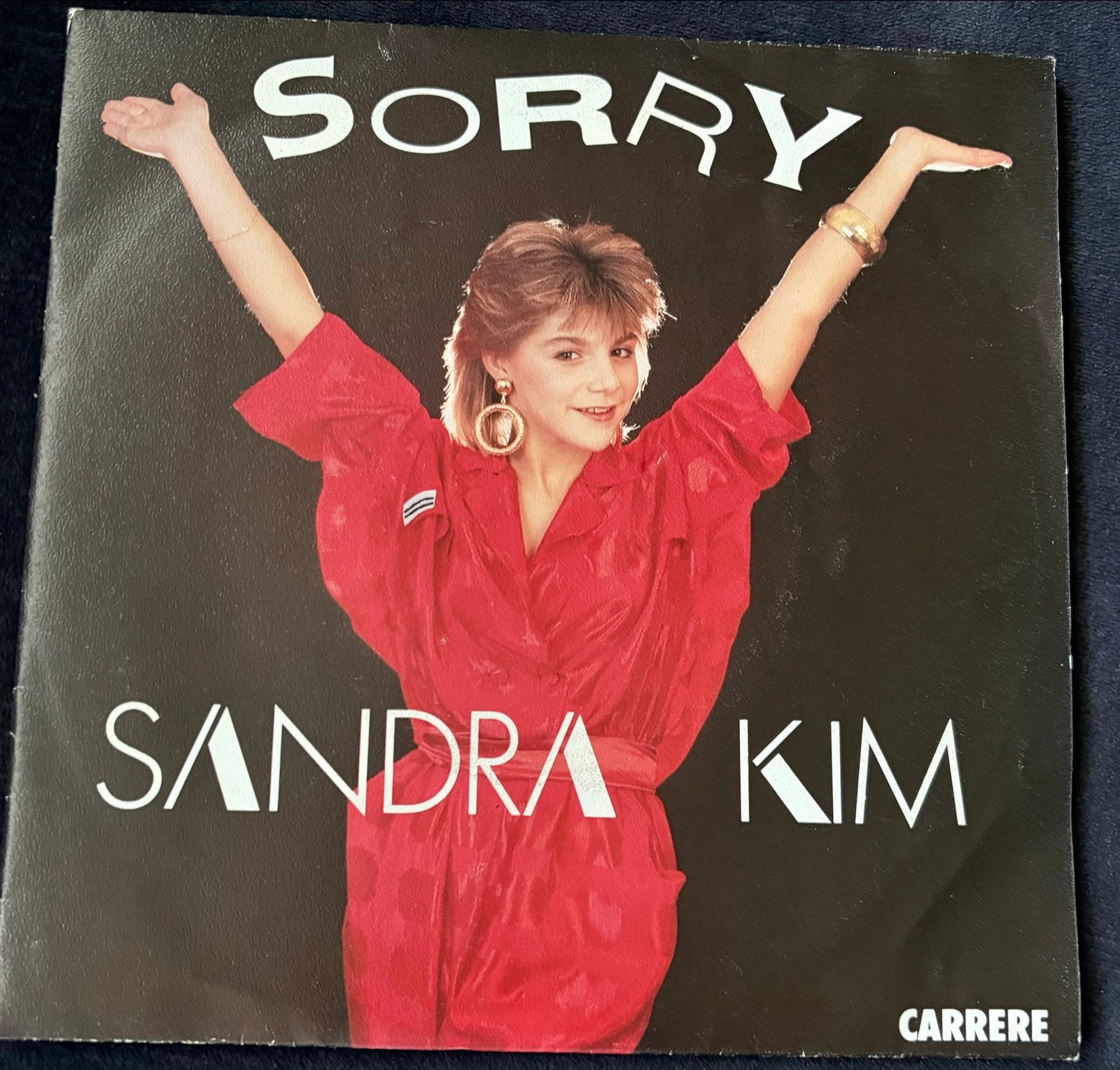 Sandra Kim - Sorry / Sûre de moi - 7 inch vinyl single, Ophalen of Verzenden, Gebruikt, 7 inch, Pop