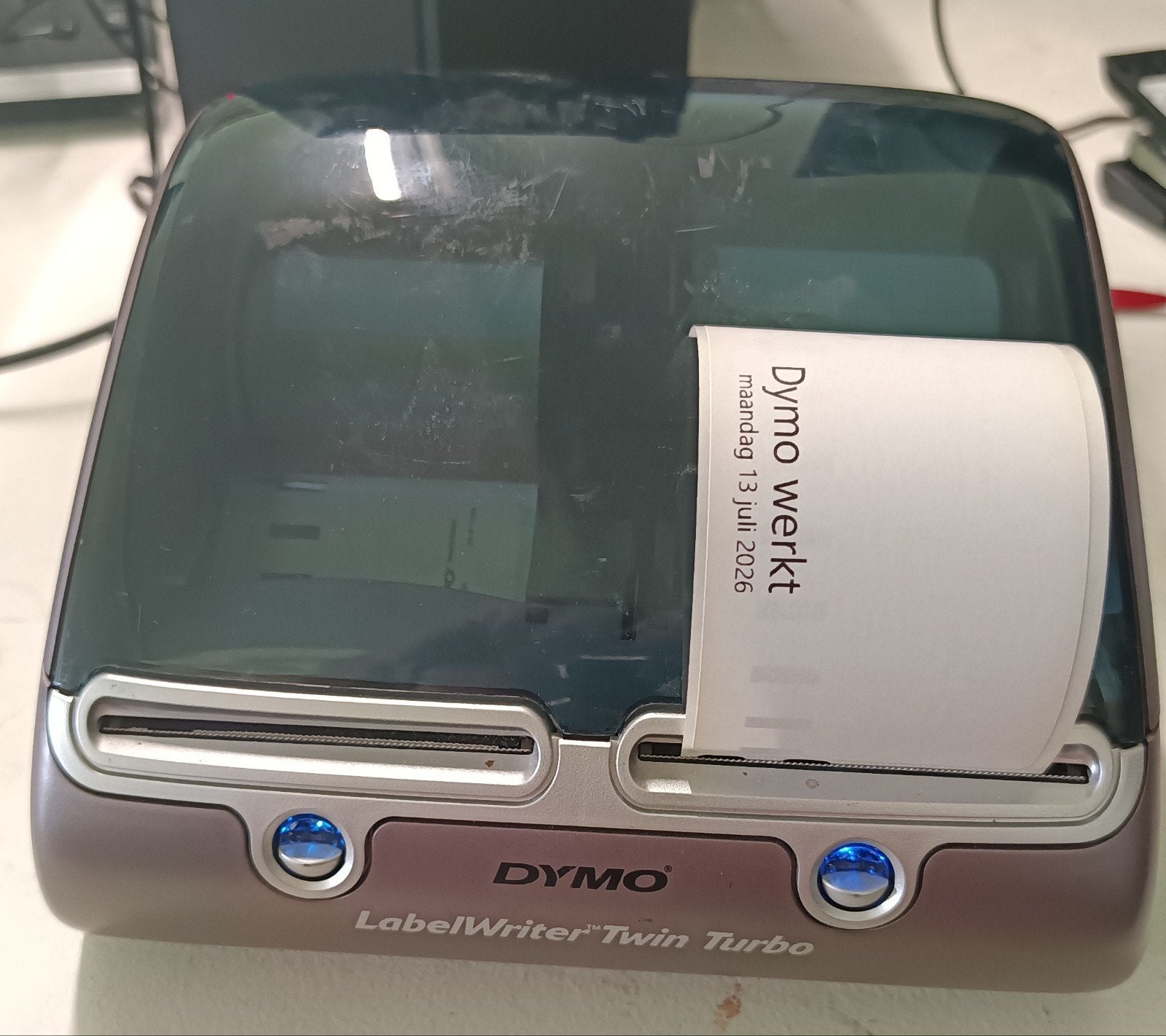 Dymo LabelWriter Twin Turbo 450 - Gebruikt, Goede Staat, Computers en Software, Printers, Zwart-en-wit printen, Gebruikt, Dymo
