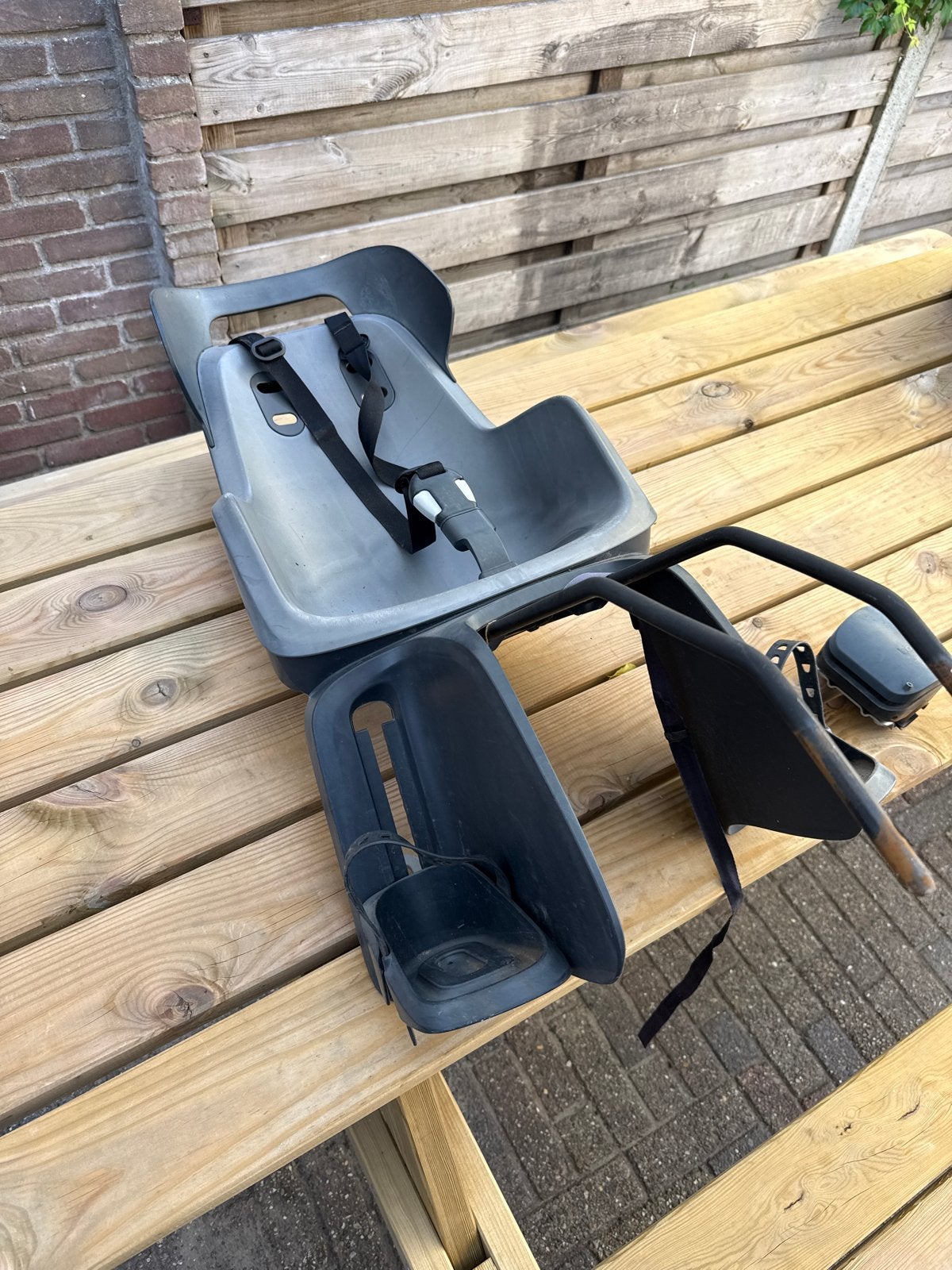 Bobike Achterzitje - Gebruikt maar functioneel, Fietsen en Brommers, Fietsaccessoires | Fietsstoeltjes, Gebruikt, Achterzitje