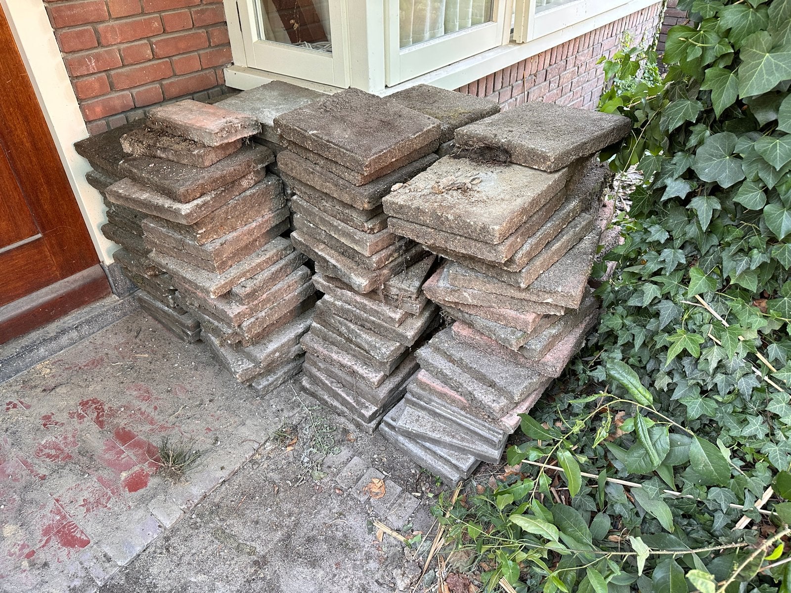 Terrastegels 30x30 gratis af te halen, Tuin en Terras, Ophalen of Verzenden, Zo goed als nieuw, Beton, Terrastegels