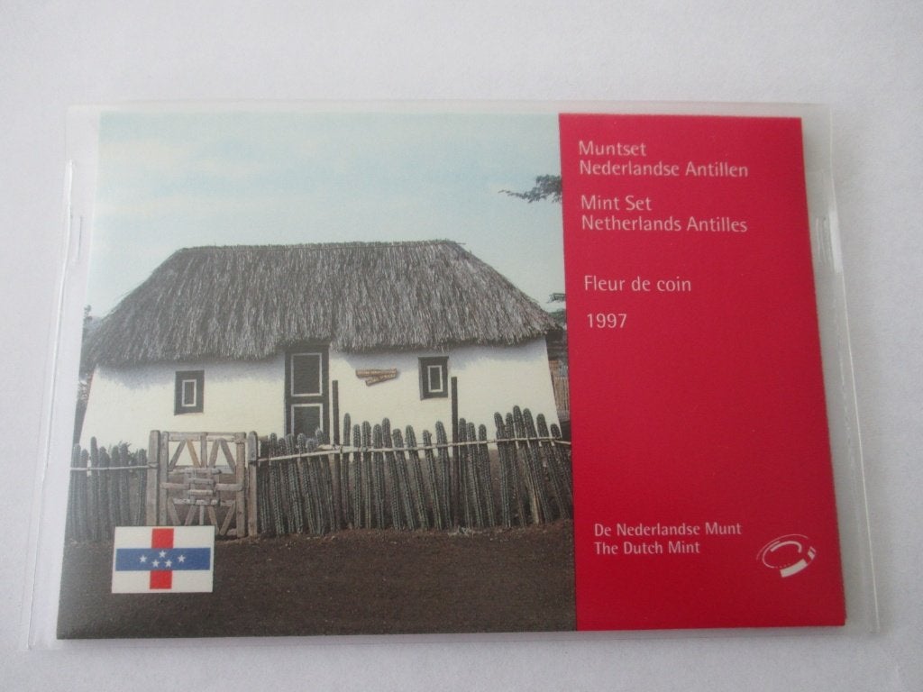 Nederlandse Antillen jaarset 1997 fdc, Postzegels en Munten, Munten | Nederland, Ophalen of Verzenden, Koningin Beatrix, Overige waardes