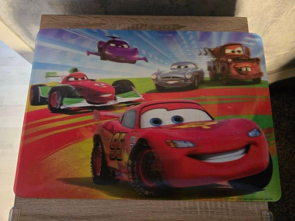 Cars placemat en konijnen, Overige typen, Kunststof, Ophalen of Verzenden, Zo goed als nieuw
