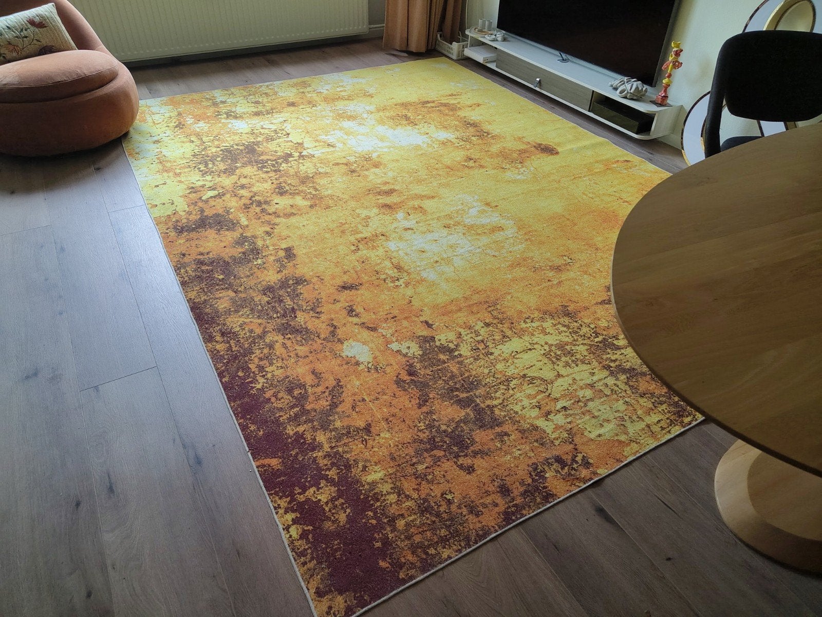 Wilton Salitto Goud groot Vloerkleed - 240x340 cm, Huis en Inrichting, Stoffering | Tapijten en Kleden, Zo goed als nieuw, 200 cm of meer
