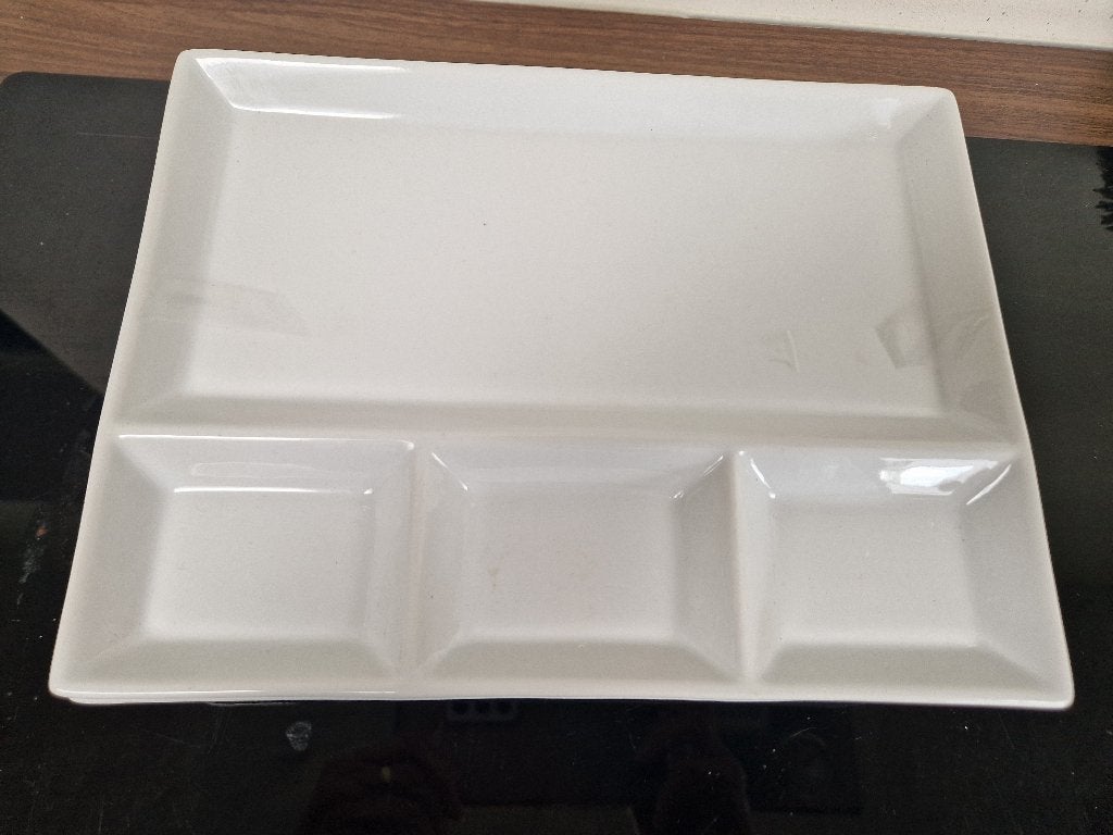 5 stuks fondue / bbq / gourmet borden, Huis en Inrichting, Keuken | Servies, Ophalen of Verzenden, Bord(en), Overige stijlen, Glas