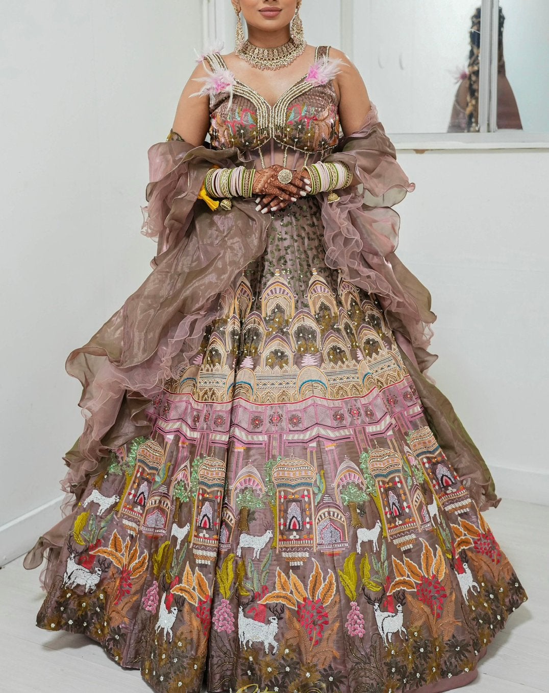 Beautiful Lehenga For Sale!, Ophalen of Verzenden, Zo goed als nieuw, Overige typen