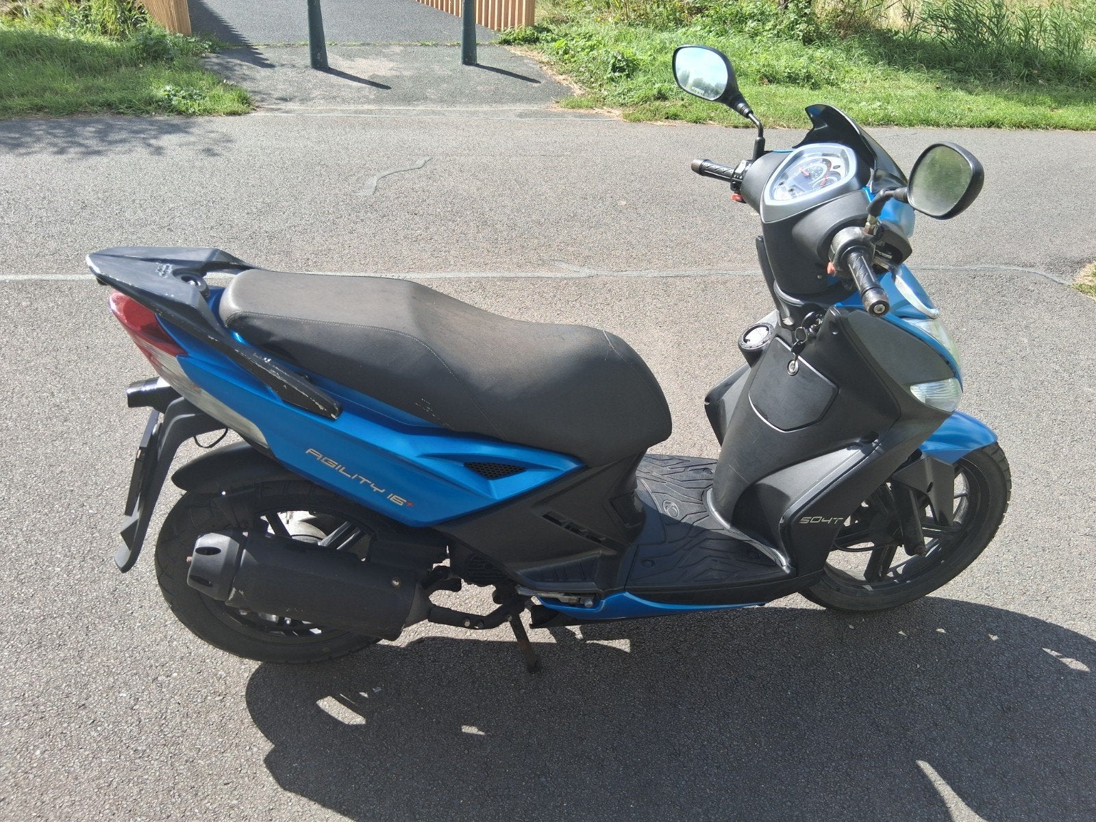 Kymco Agility 50 4T - Blauw, Ophalen, Kymco, Maximaal 45 km/u, Zo goed als nieuw