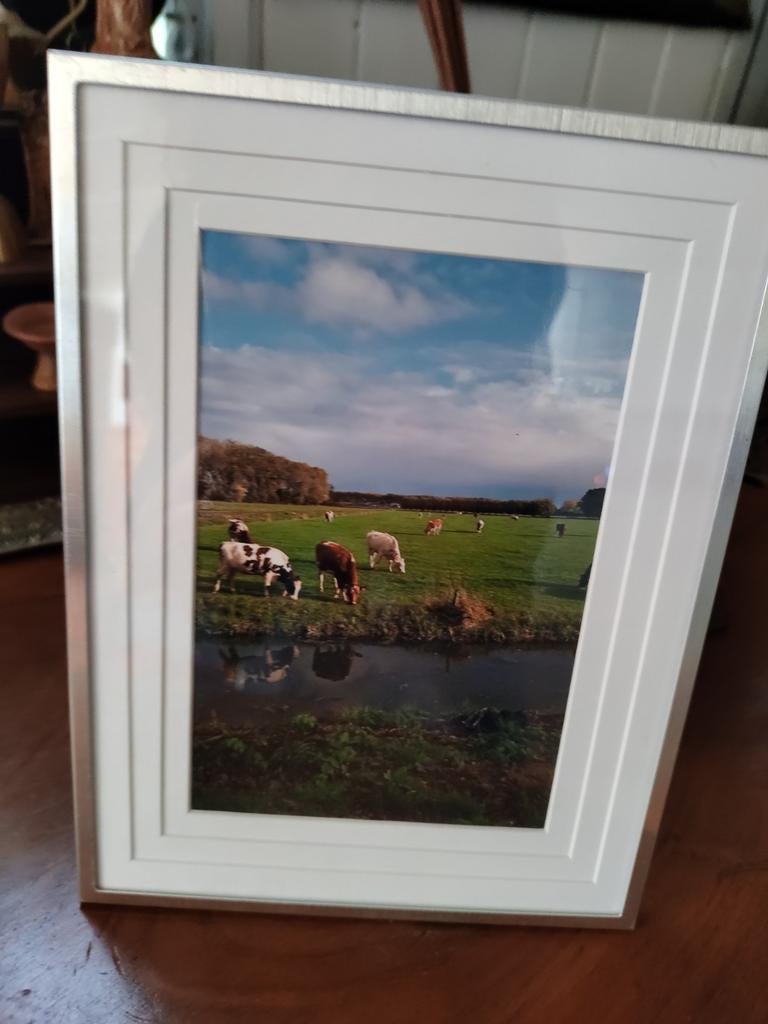 Fotolijst staand/ hang met passepartout, Ophalen of Verzenden