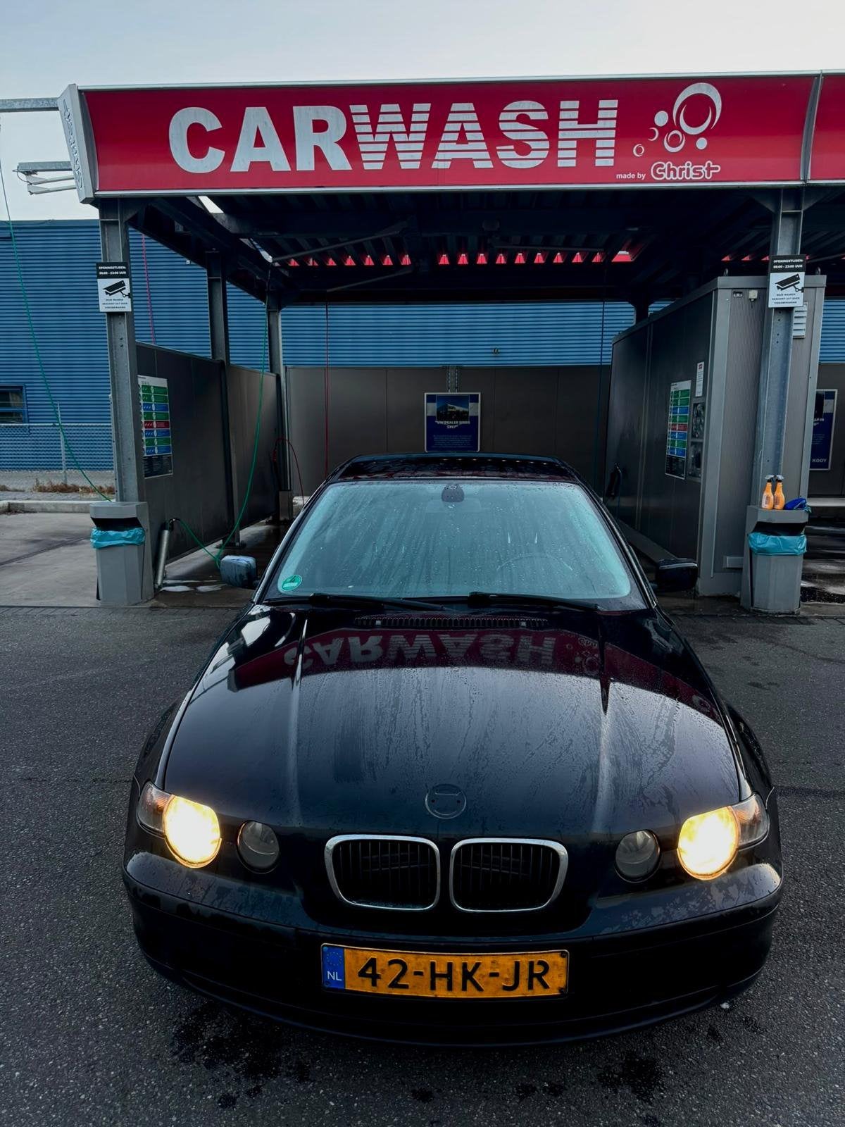 BMW 3-Serie 1.8 TI 316 Compact 2001 Zwart, Auto's, Achterwielaandrijving, 1250 kg, Zwart, 4 cilinders