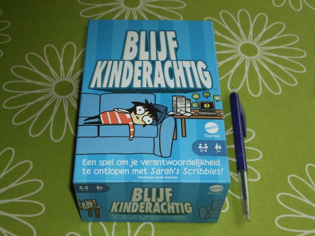 Blijf kinderachtig - geïnspireerd op Sarah's Scribbers, Een of twee spelers, Ophalen of Verzenden, Zo goed als nieuw