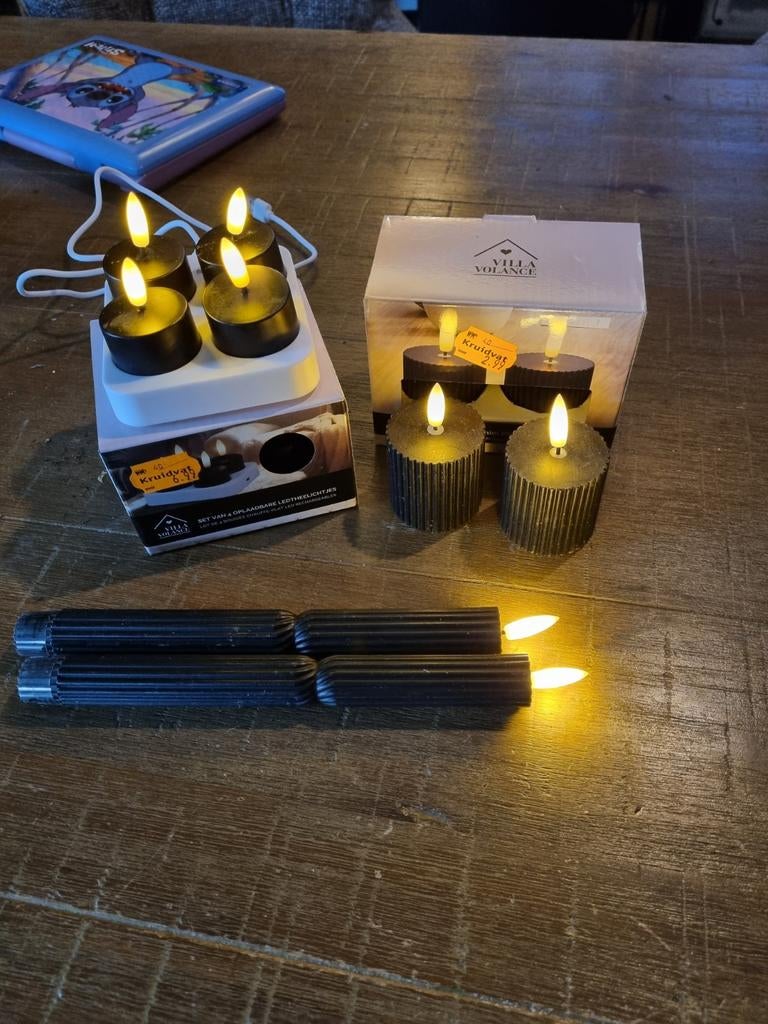 Led kaarsen, Ophalen