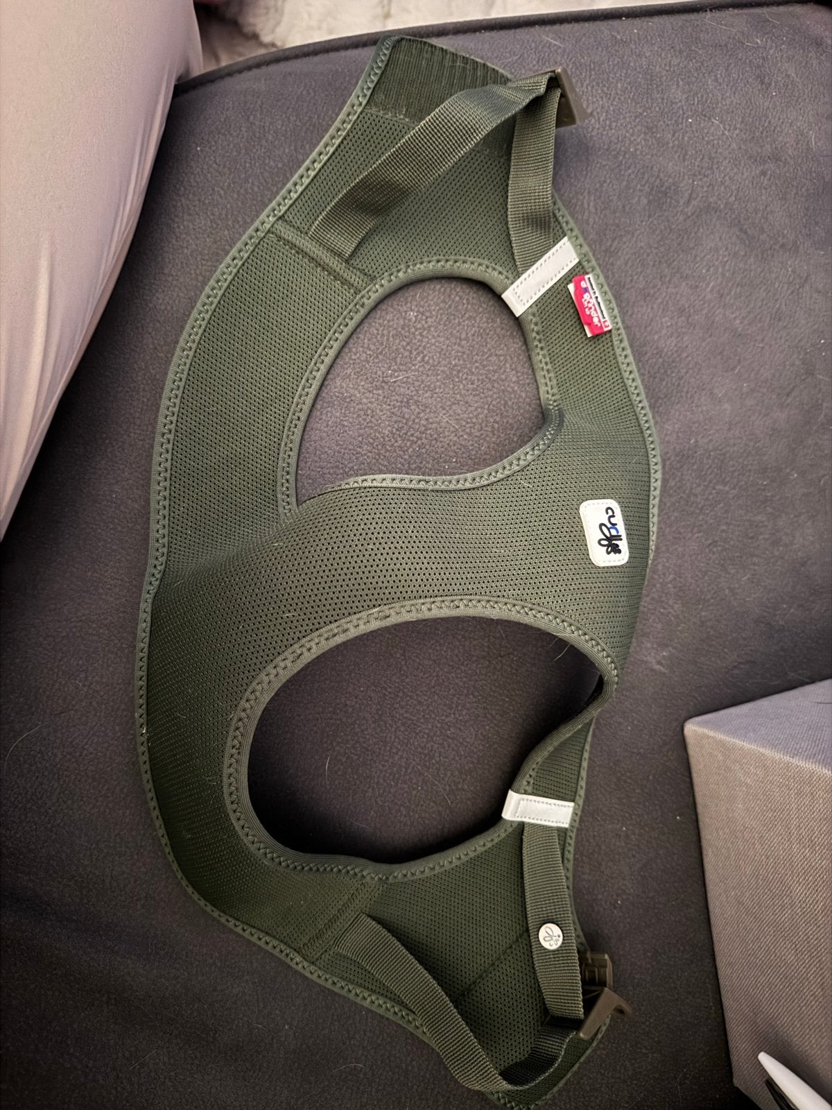 Hondentuigje Curli legergroen maat XL, kan natgemaakt worden, Ophalen of Verzenden, Zo goed als nieuw, Hondenriem-accessoire