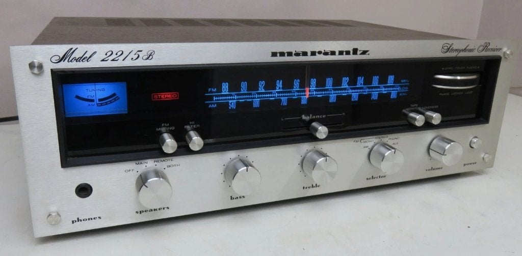 MARANTZ 2215B AM/FM STEREO-ONTVANGER, Marantz, Ophalen of Verzenden, Zo goed als nieuw, 60 tot 120 watt