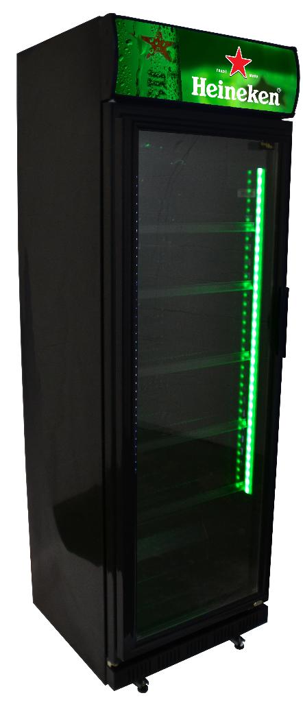 Heineken Bier ''BlackLine'' Bier glasdeur koelkast, Witgoed en Apparatuur, Koelkasten en IJskasten, Ophalen, Zonder vriesvak, 200 liter of meer