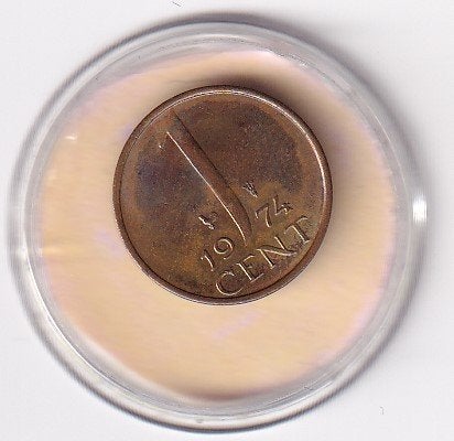 1 Cent 1974 Prachtig Mooi met Diverse Muntkleuren, Verzenden, Koningin Juliana, 1 cent, Losse munt