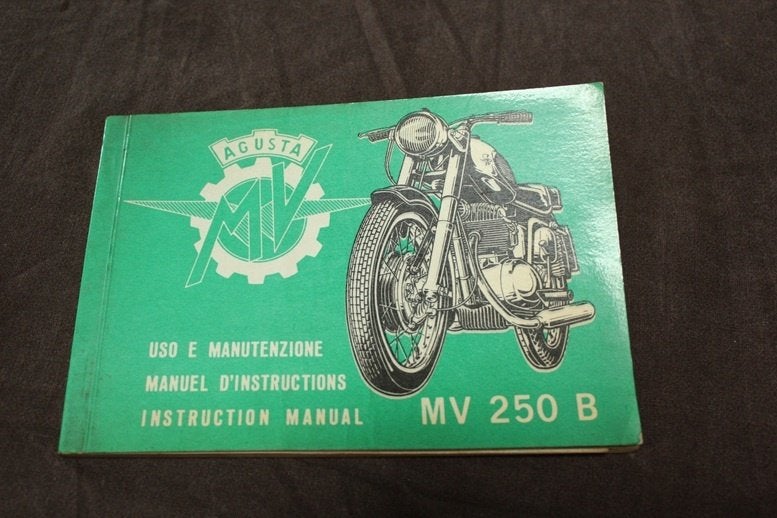 MV Agusta 250B 1969 motorcycle instruction manual MV250B, Motoren, Ophalen of Verzenden, MV Agusta
