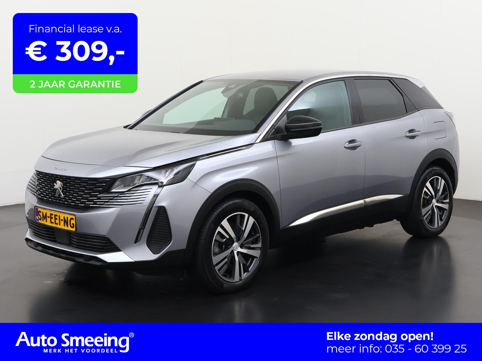 Peugeot 3008 1.6 HYbrid 180 Allure Pack | Camera | Navigatie, Auto's, 12 maanden, Euro 6, Leder en Stof, Plug-in hybride