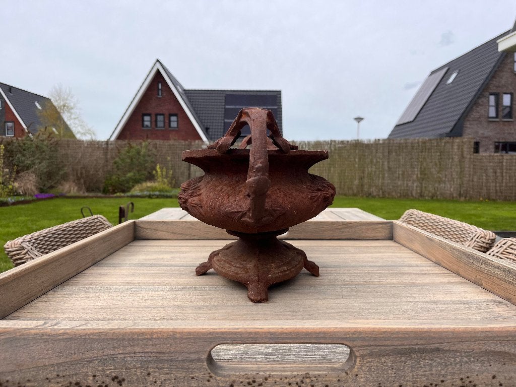 Prachtige grote bloempot voor decor in tuin, Tuin en Terras, Ophalen, Gebruikt