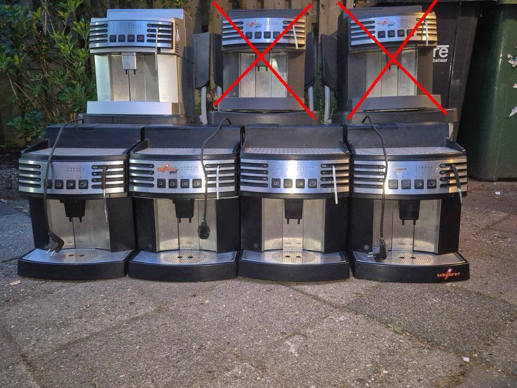 Teab. 5 Defecte koffiemachines, 10 kopjes of meer, Ophalen, Koffiemachine