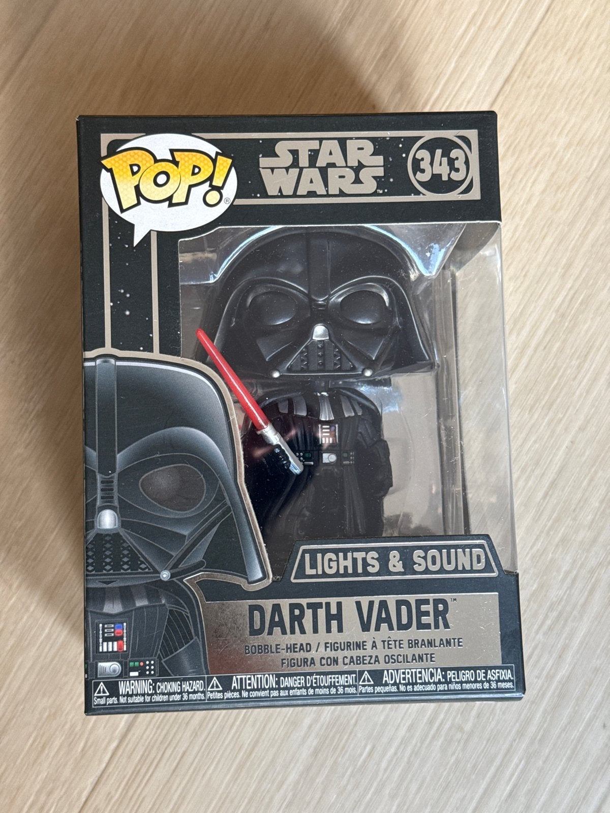 Funko Pop! Star Wars Darth Vader Bobble-Head #343, Ophalen, Nieuw, Actiefiguurtje