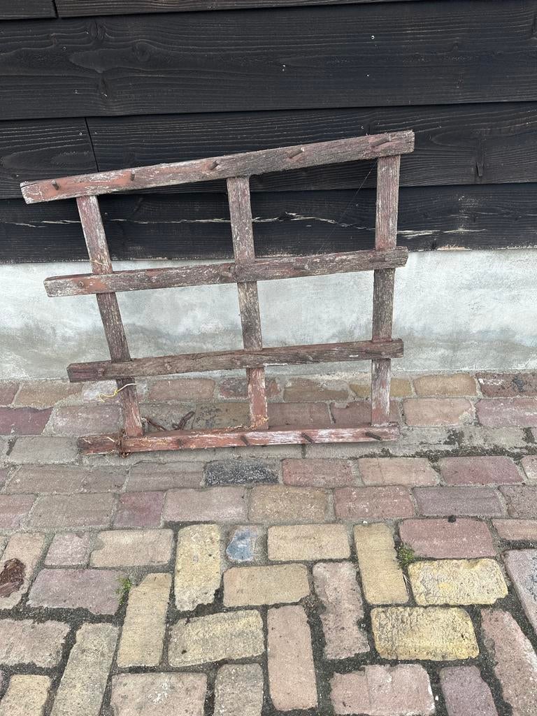 Vintage kleine houten eg - Landelijke decoratie, Antiek en Kunst, Ophalen