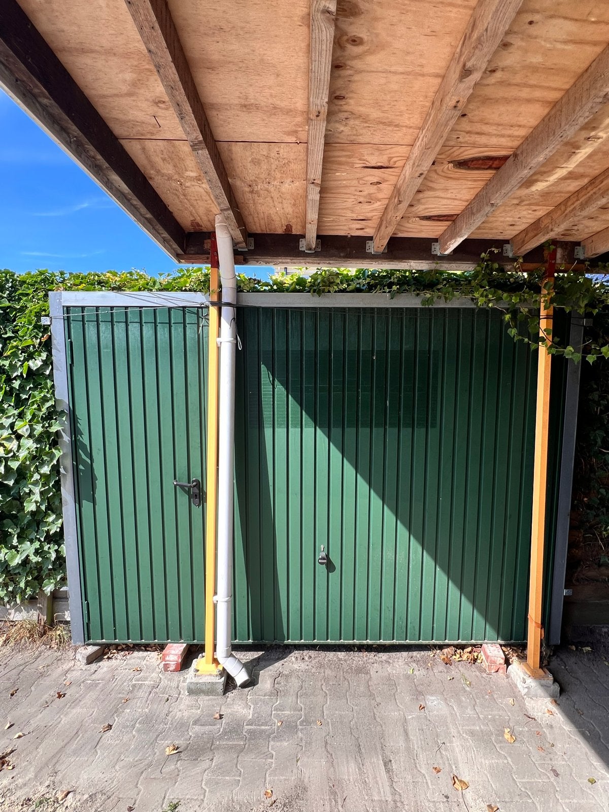 Hormann Garagedeur - Groen 3000x2125, Ophalen, Gebruikt, 120 cm of meer, Garagedeur