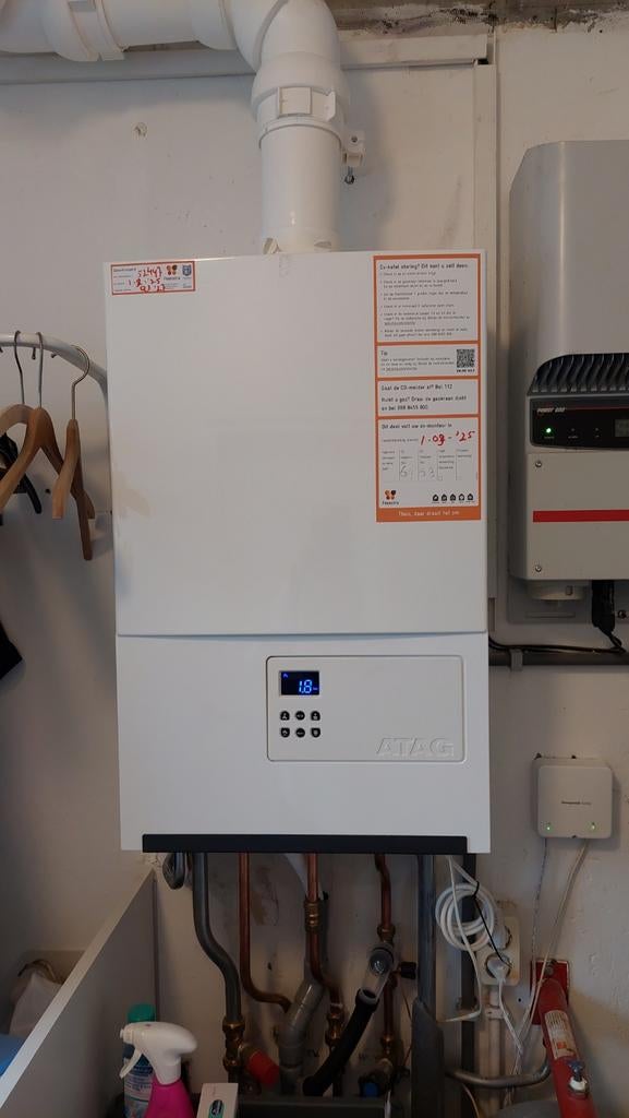 ATAG P27C (CW4) CV‑ketel – bijna nieuw, Ophalen, 30 tot 80 cm, Cv-ketel of Combi-ketel, Minder dan 60 cm