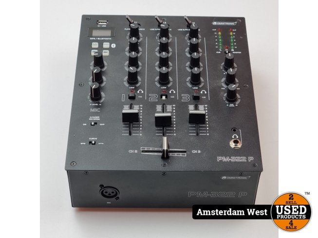 Omnitronic PM-322P DJ Mixer | Nette Staat, Flex Ltd., Zo goed als nieuw, https://flex.com/contact-us, Nobelstraat 10, 5807 GA Oostrum LB, Limburg, Nederland
