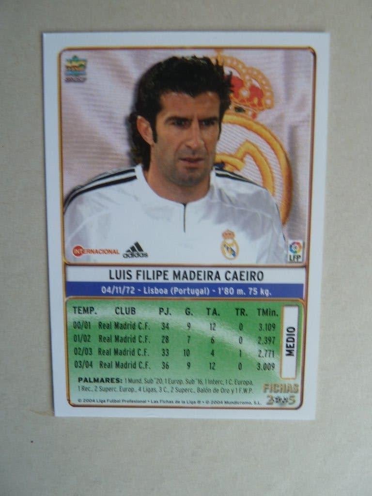 Spaanse card Liga 2005.   Luis.Figo, Ophalen of Verzenden, Zo goed als nieuw, Buitenlandse clubs, Overige typen