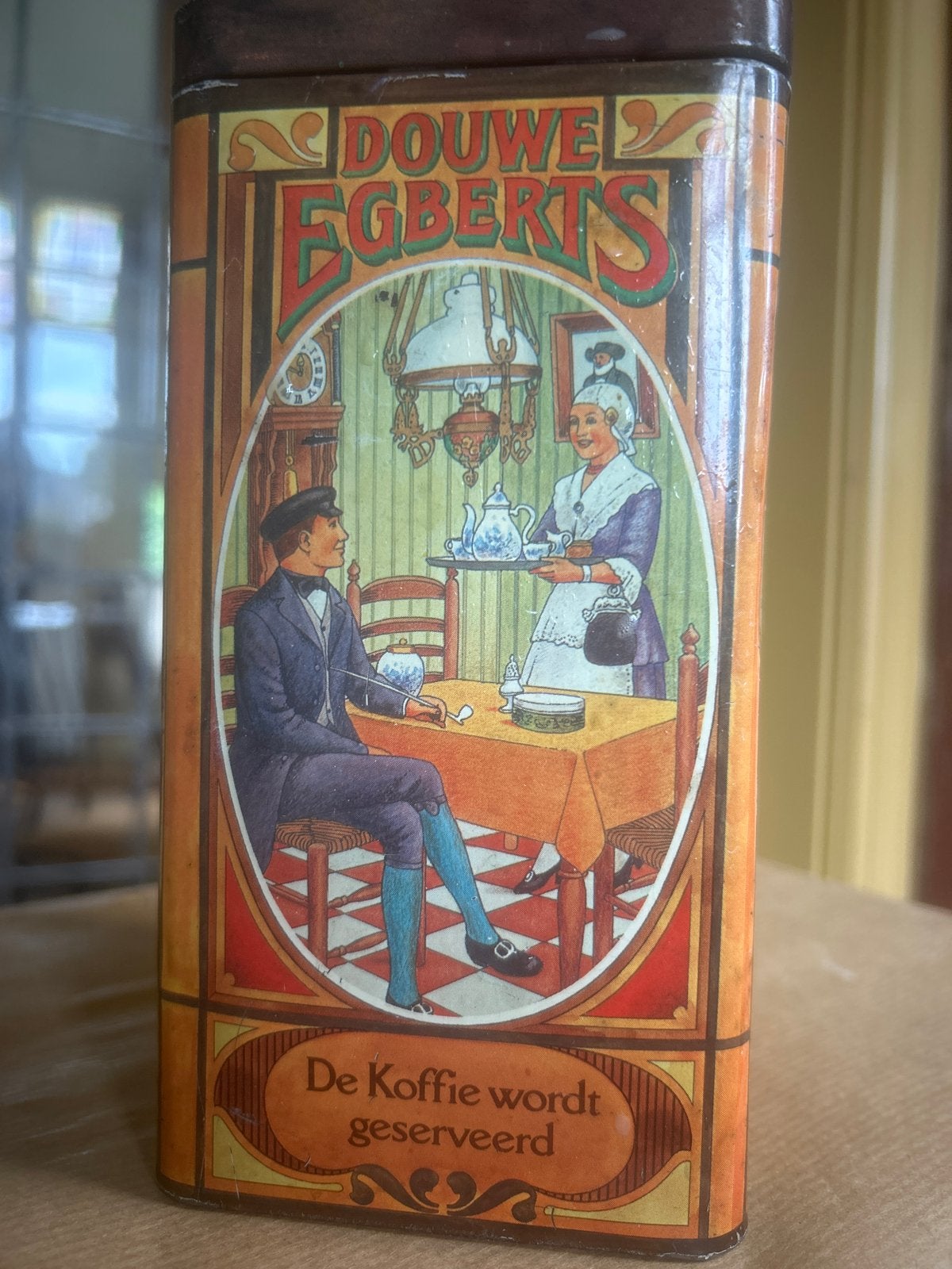 Vintage Douwe Egberts Koffiebus - De Koffie wordt..., Ophalen of Verzenden