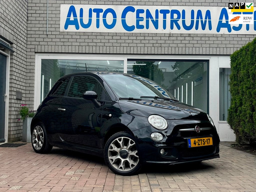 Fiat 500 0.9 TwinAir Turbo 500S, Voorwielaandrijving, Parkeersensor, Gebruikt, Leder en Stof