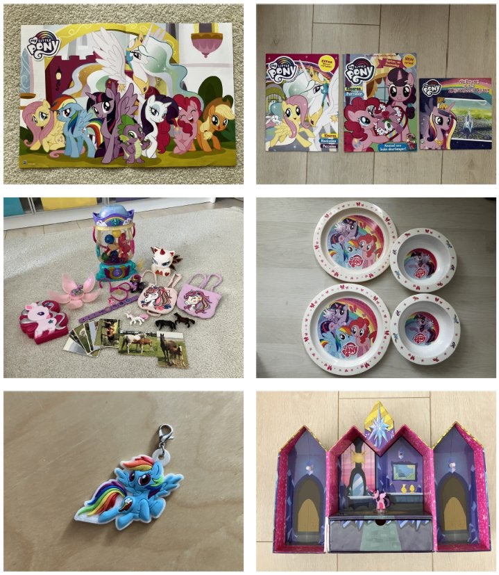 My Little Pony paarden speelgoed, servies, stickers, boekjes, Ophalen of Verzenden, Gebruikt