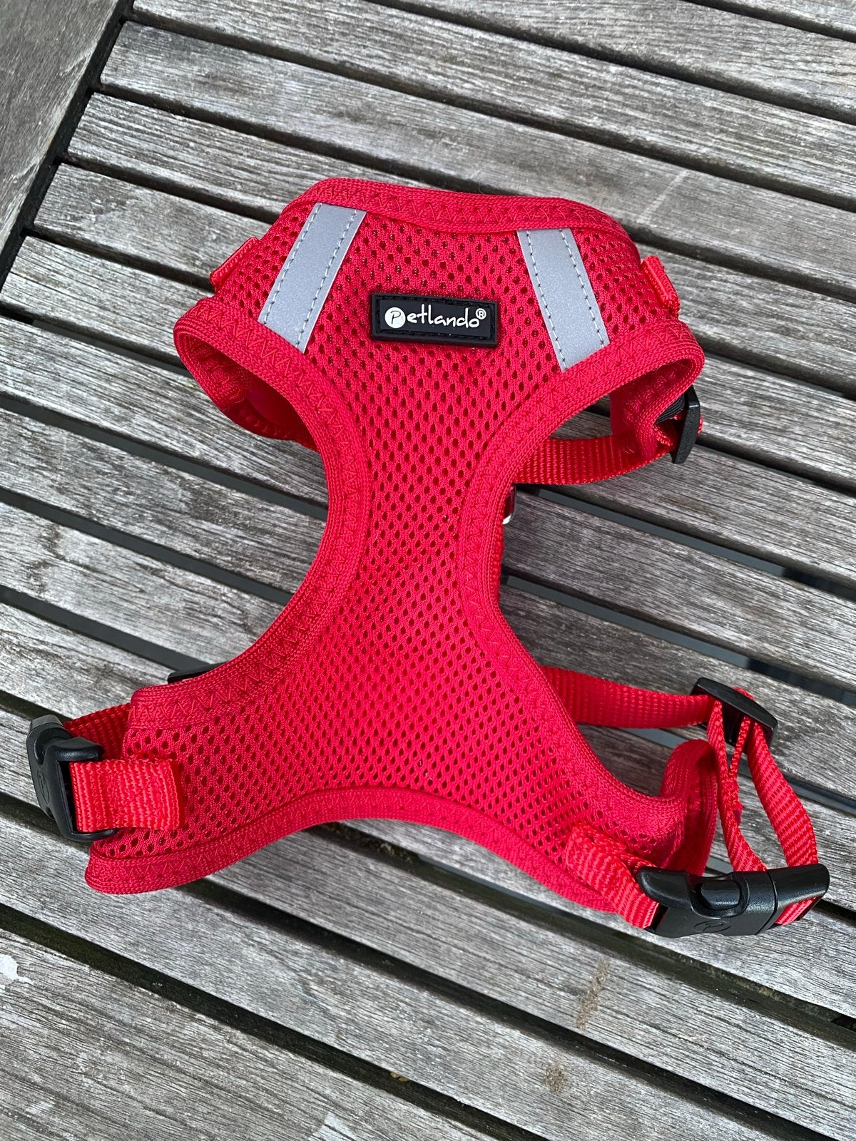 Petlando hondentuig rood mesh vest maat S, Ophalen, Nieuw