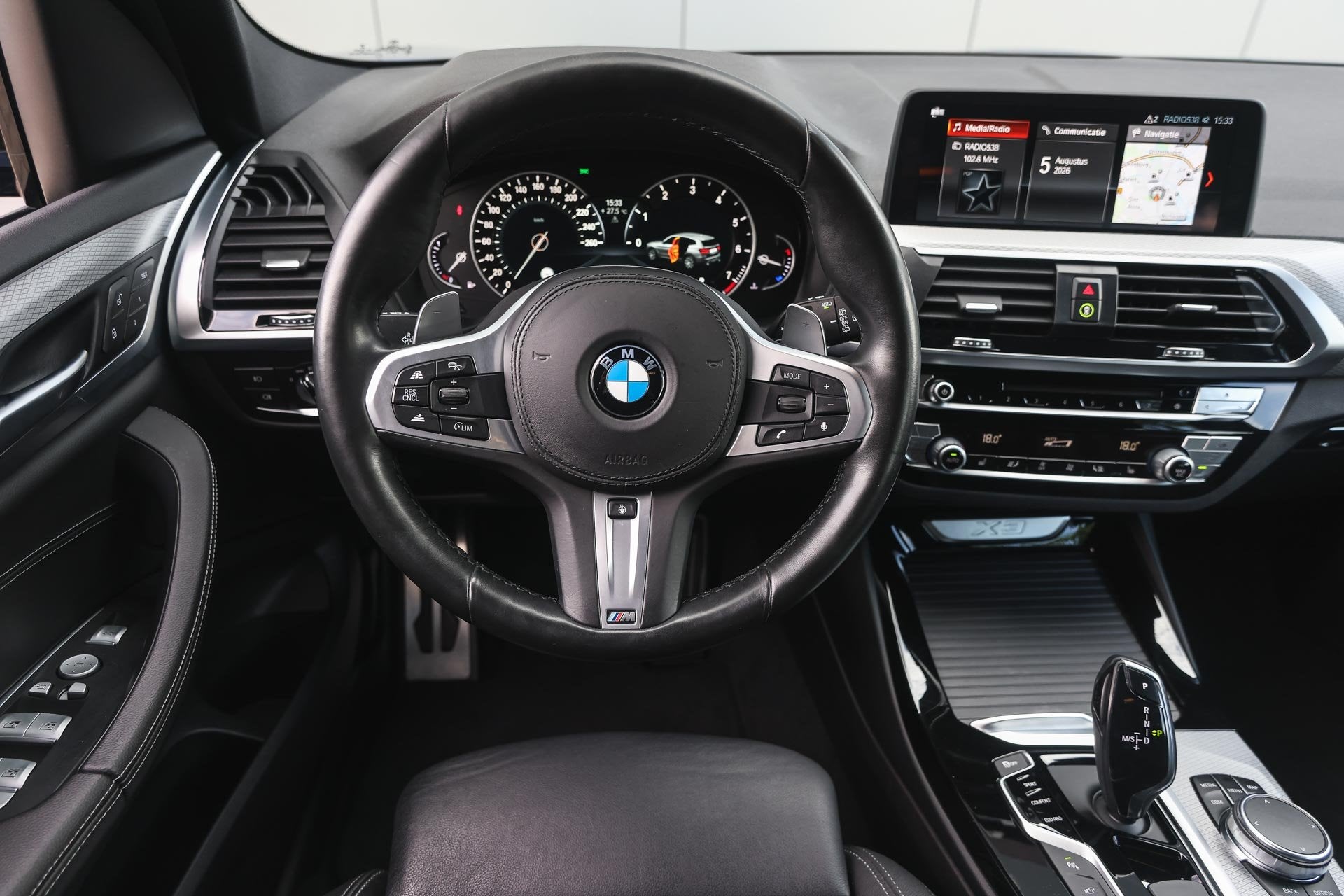 BMW X3 xDrive20i High Executive Automaat / Sportstoelen / Ac, Auto's, BMW, Gebruikt, 4 cilinders, Blauw, Bedrijf