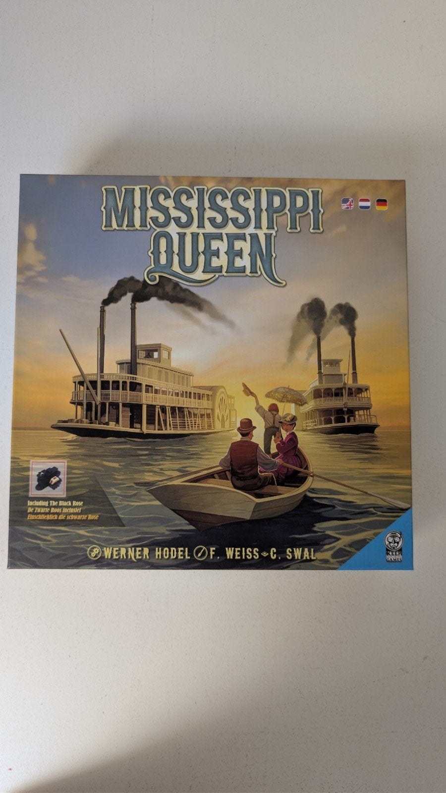 Mississippi Queen bordspel - Klassiek rivieravontuur, Drie of vier spelers, Ophalen of Verzenden, Gebruikt, Schmidt Spiele