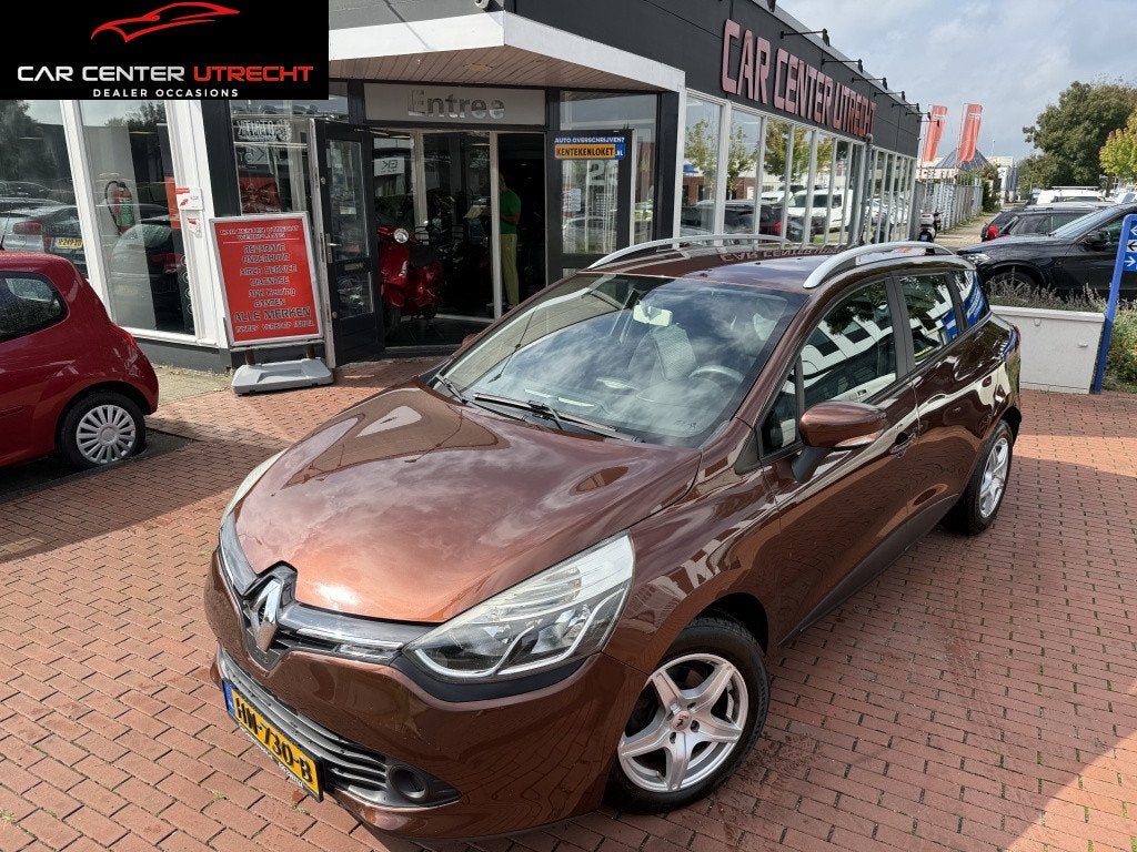 Renault Clio Estate 0.9 TCe Authentique airco navi trekhaak, Bruin, Handgeschakeld, 90 pk, 5 stoelen