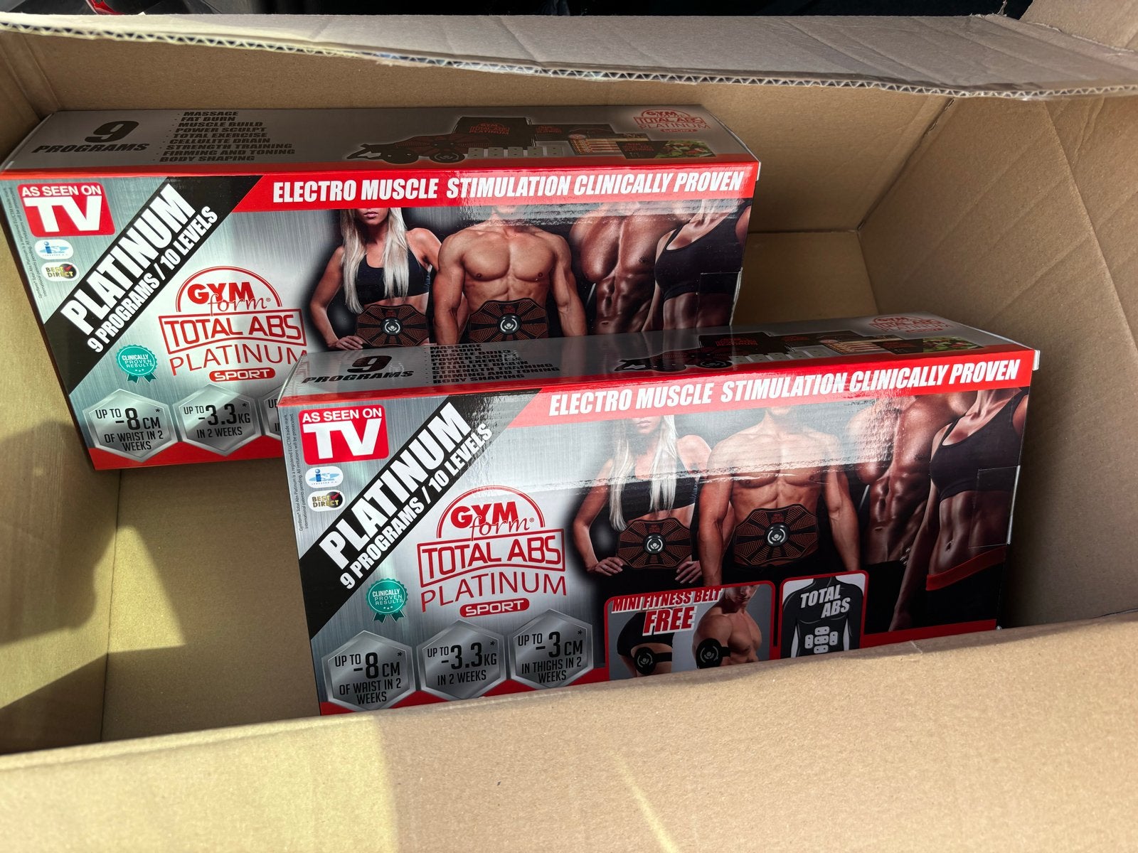 2 Gymform Total Abs Platinum Sport EMS Trainer, Verzenden, Nieuw, Buik, Overige typen