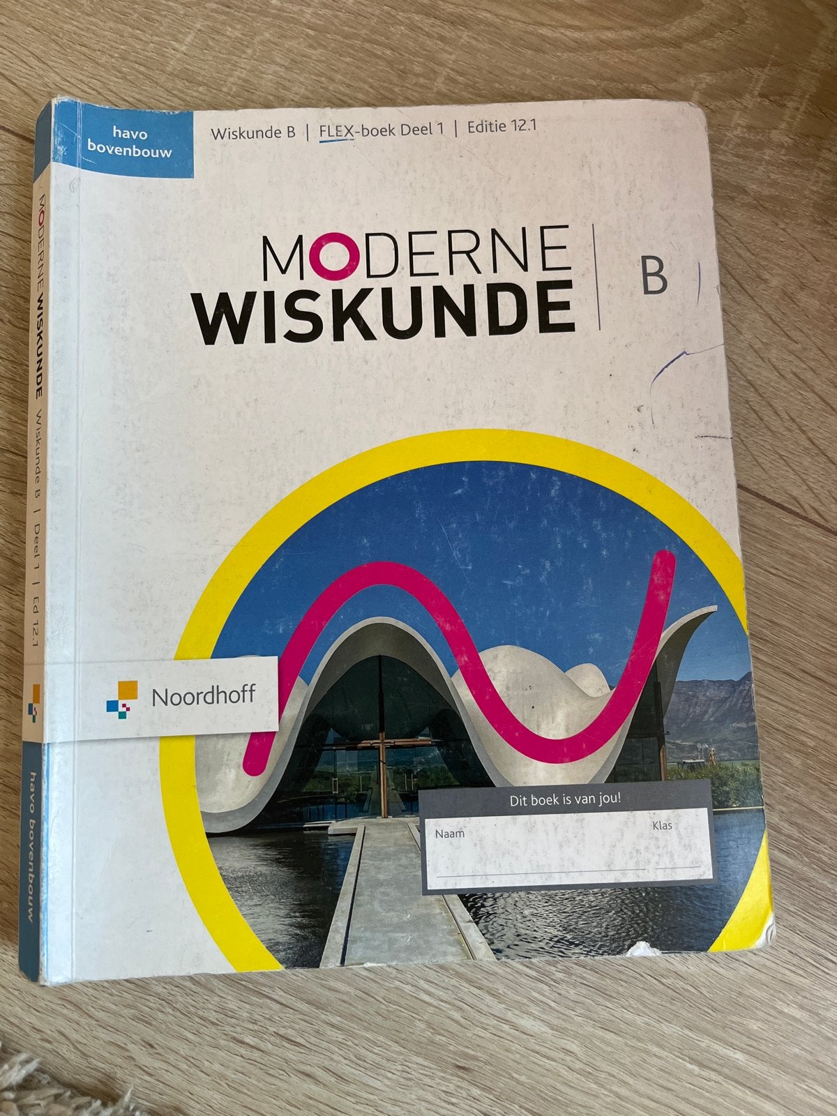 Moderne Wiskunde B FLEX-boek Deel 1 Editie 12.1 Havo, Ophalen of Verzenden, Gelezen, HAVO, Wiskunde B