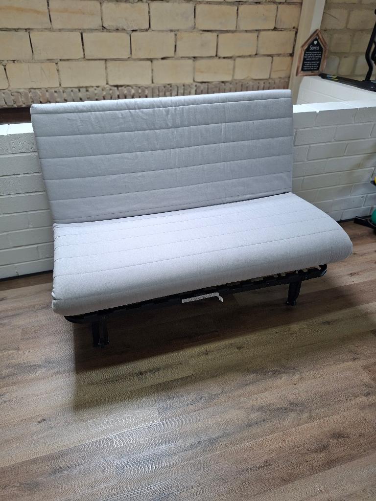 IKEA Beddengoed / Slaapbank Matras - Lichtgrijs, Ophalen, Gebruikt, 140 cm, Twijfelaar