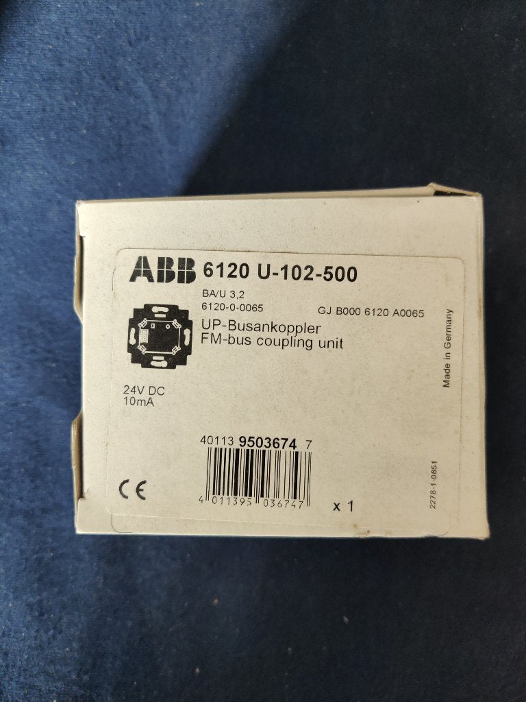 ABB i-bus EIB KNX FM-bus coupling unit 6120 U-102-500 6120-0, Ophalen of Verzenden, Nieuw